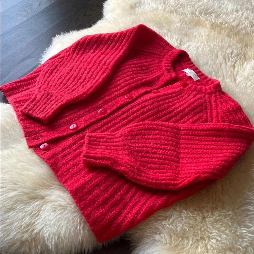 Sezane Emile Cardigan Red - Size XS - Picture 3 of 8